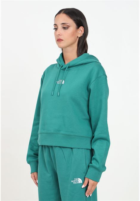 Felpa con cappuccio Essential Crop verde da donna THE NORTH FACE | NF0A89EXNL11.